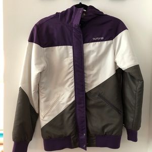 Burton jacket, slightly worn, but warm and comfy!